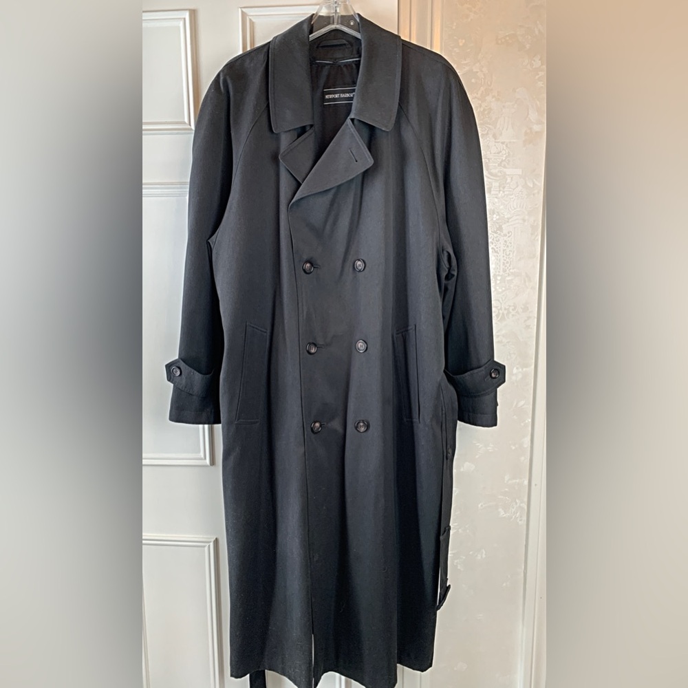 Vintage Newport Harbor Men’s Wool trench coat with removable lining.